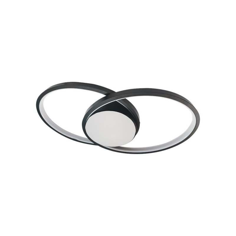 Lampa sufitowa plafon LED FOCUS, czarny, nowoczesna, do salonu