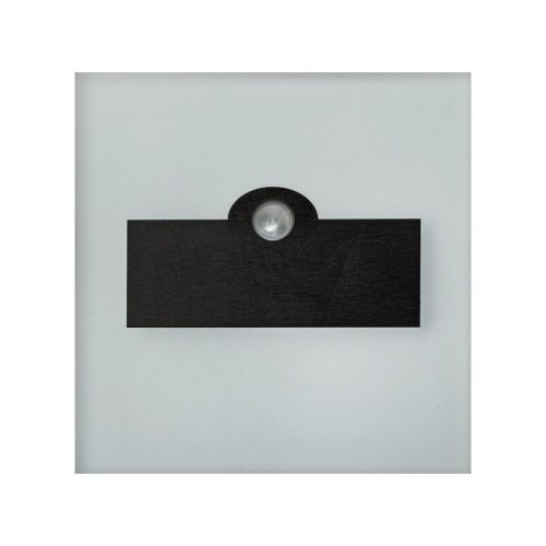 Lampa schodowa LED z czujnikiem LUMI, kolor czarny, barwa neutralna, moc 0,6W
