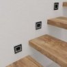 Oprawa schodowa LED EVRA, kolor czarny, w stylu nowoczesnym, moc 0,6W