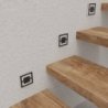Lampa schodowa LED QUADRO, kolor czarny, barwa neutralna, moc 0,6W