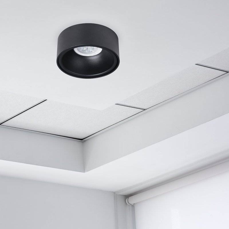 Lampa podtynkowa oprawa sufitowa wpuszczana LED BALI, w kolorze czarnym