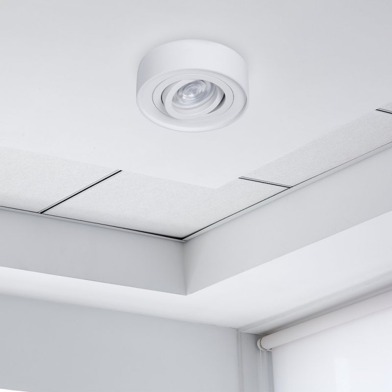 Lampa podtynkowa oprawa sufitowa wpuszczana LED NUSA, w kolorze białym