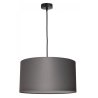 Szara lampa wisząca z abażurem