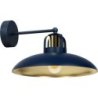 Kinkiet lampa ścienna FELIX, w kolorze granatowy/złoty, do salonu i sypialni, E27