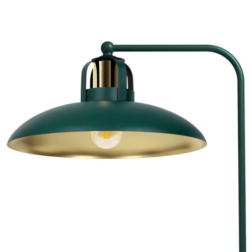 Lampa biurkowa stołowa FELIX, w kolorze zielonym/złotym, wysokość 45 cm