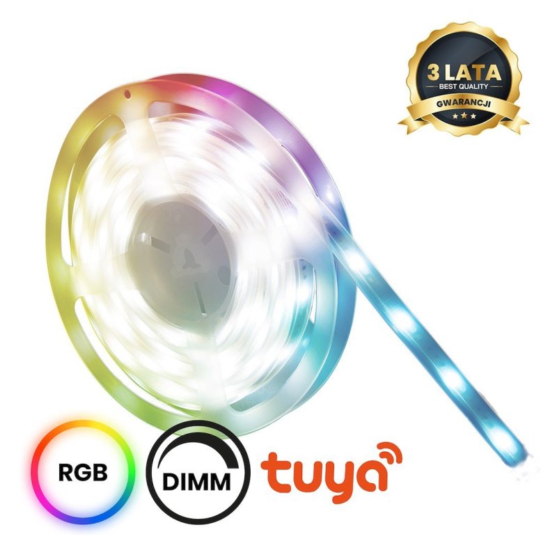 Zestaw taśma LED RGB WI-FI 5M SMART TUYA IP65 + CCT + DIM 12V