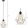 Oryginalna lampa Loft Retro wisząca