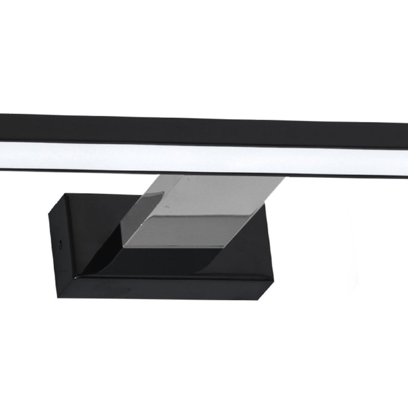 Kinkiet lampa ścienna LED SHINE, czarny/srebrny, do salonu i sypialni