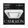 Lampa LED plafon sufitowy CAMERON, kolor chrom, 38W, styl nowoczesny