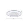 Lampa LED plafon sufitowy ZONDA SILVER, wbudowany wentylator, 48W