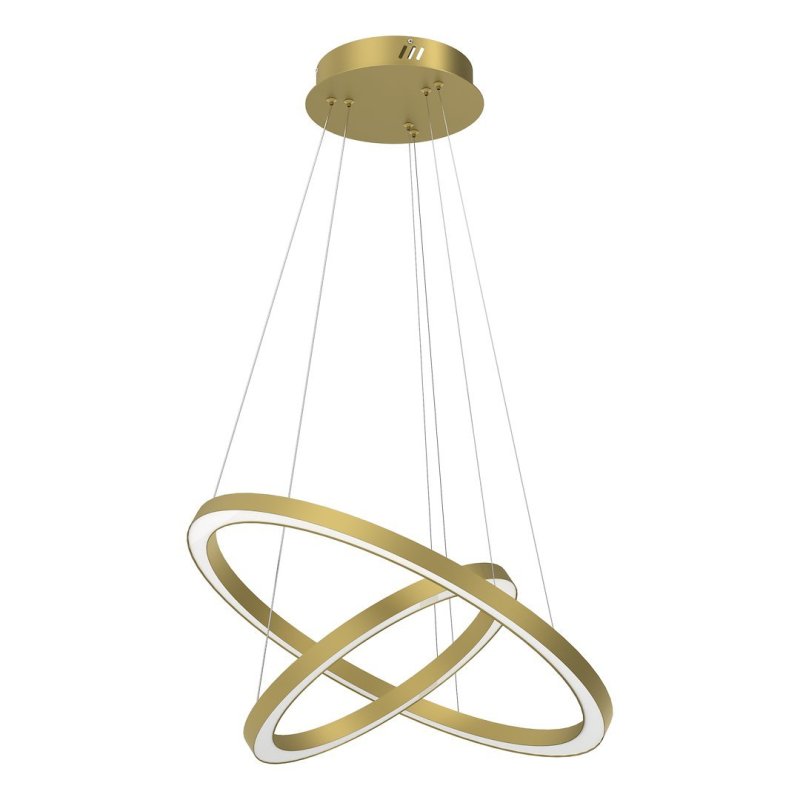 Lampa wisząca sufitowa żyrandol LED GALAXIA, w kolorze złotym, glamour
