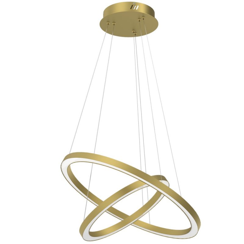 Lampa wisząca sufitowa żyrandol LED GALAXIA, w kolorze złotym, glamour