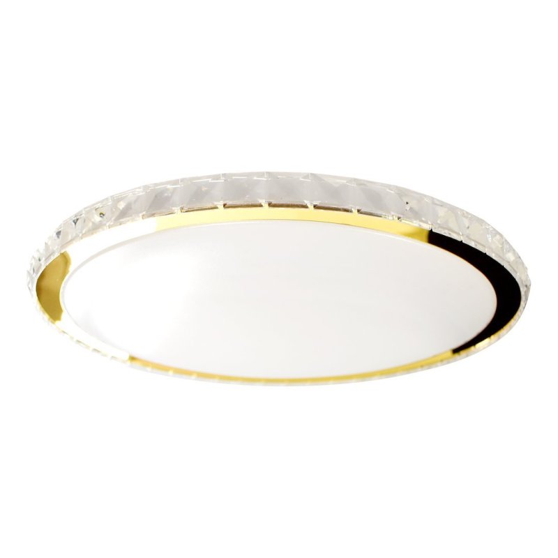 Plafon sufitowy lampa LED ściemnialna z pilotem LAYLA, złota, styl nowoczesny, moc 50W