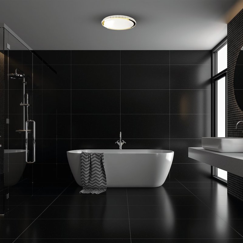 Plafon sufitowy lampa LED ściemnialna z pilotem LAYLA, złota, styl nowoczesny, moc 50W