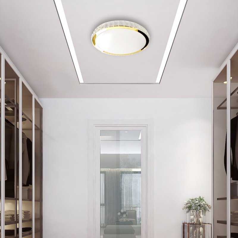 Plafon sufitowy lampa LED ściemnialna z pilotem LAYLA, złota, styl nowoczesny, moc 50W