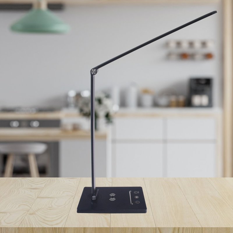 Lampa biurkowa LED VARIO, w kolorze czarnym, wysokość 40 cm, moc 5W