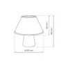 Lampka stołowa nocna FIFI, w kolorze białym, do sypialni i salonu