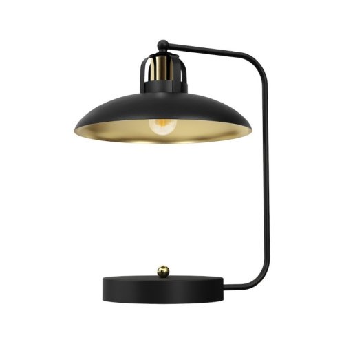 Lampa biurkowa stołowa FELIX, w kolorze czarno-złotym, wysokość 45 cm, moc 60W