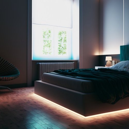 Zestaw taśma COB LED, barwa neutralna, długość 30m, 12V