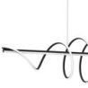 Lampa wisząca sufitowa żyrandol LED TWIST, czarny, do jadalni