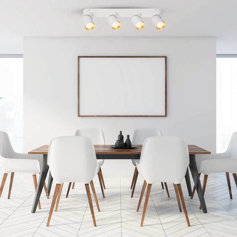 Lampa sufitowa plafon LED ANDY, biały, nowoczesna, do salonu, kuchni