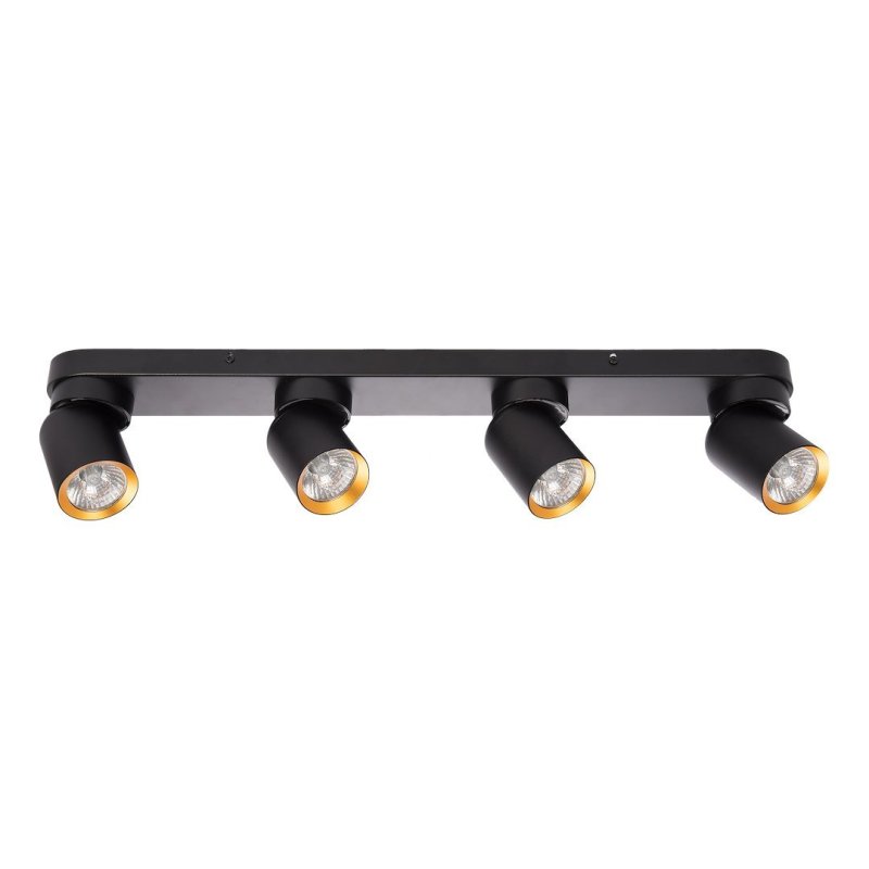 Lampa sufitowa plafon LED ANDY, w kolorze czarnym, styl loft, do salonu