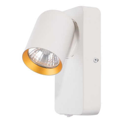 Kinkiet lampa ścienna LED ANDY, w kolorze białym, do salonu i sypialni, GU10