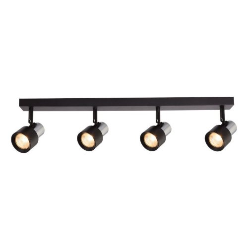 Lampa sufitowa plafon LED CINO, czarny, nowoczesna, do salonu