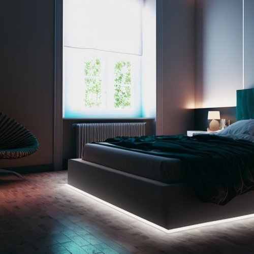 Taśma COB LED, barwa zimna, długość 30m, 12V, IP20