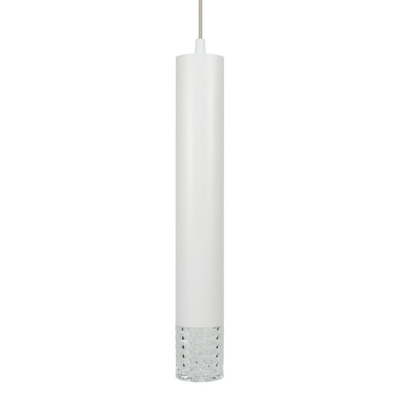 Lampa wisząca sufitowa żyrandol LED TUBI, biały, do jadalni i salonu