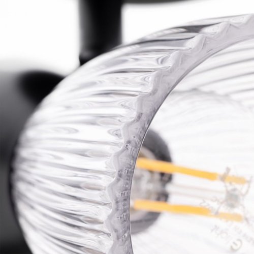 Kinkiet lampa ścienna BEST, w kolorze czarnym, do salonu i sypialni, E14