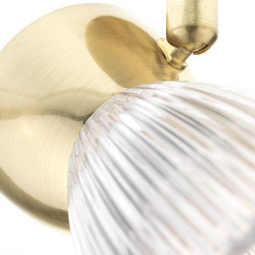 Kinkiet lampa ścienna BEST, w kolorze złotym, do salonu i sypialni, E14