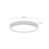 Plafon LED SHINY, w kolorze bursztynowym, styl nowoczesny, moc 34W