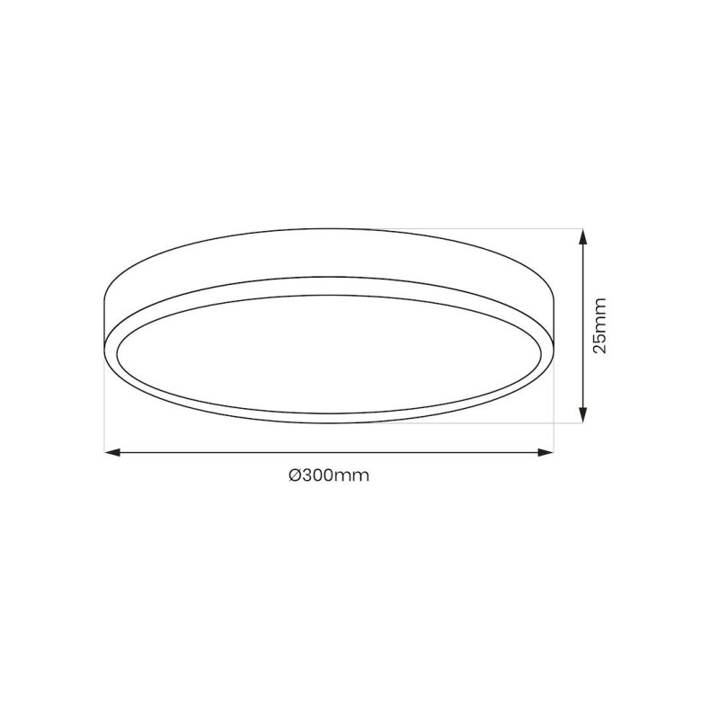Plafon LED MAQ, w kolorze czarnym, styl nowoczesny, moc 24W