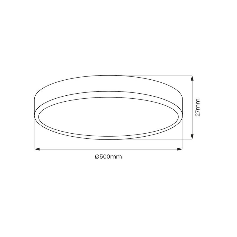 Plafon LED MAQ, w kolorze czarnym, styl nowoczesny, moc 40W