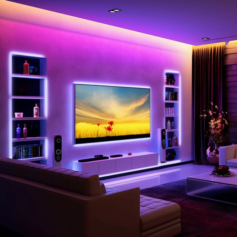Zestaw taśma LED RGB z pilotem i sterownikiem 5m, wysoka odporność IP54