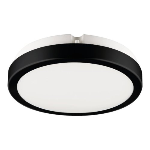 Plafon sufitowy LED VERA, czarny, do łazienki i kuchni, moc 12W