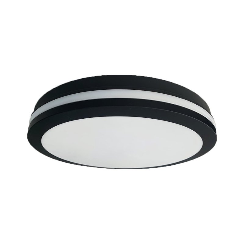 Plafon sufitowy LED MARLON, w kolorze czarnym, do łazienki i kuchni, moc 18W