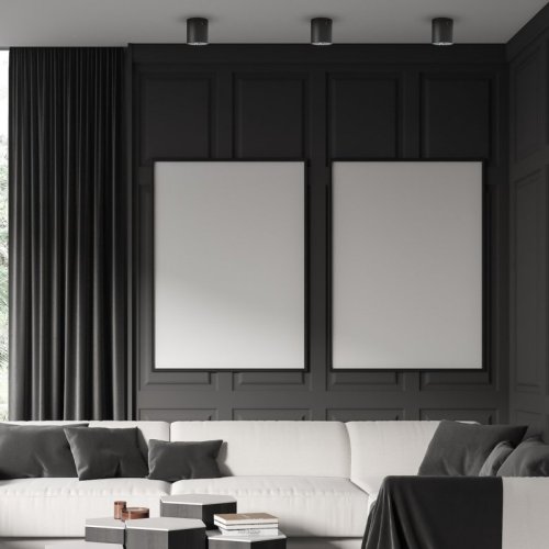 Lampa sufitowa punktowa reflektor GEORGE, kolor czarny, do kuchni, łazienki