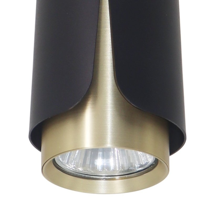 Lampa sufitowa downlight LED FLOWER, czarny, nowoczesna, do salonu, pokoju