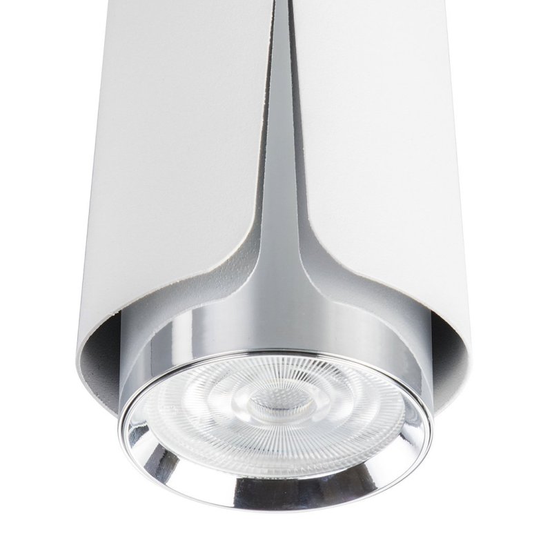 Lampa sufitowa downlight LED FLOWER, w kolorze białym, nowoczesna, do salonu