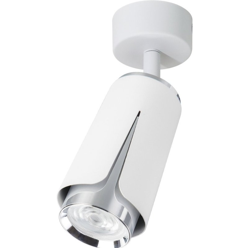 Lampa sufitowa spot LED FLOWER, biały, glamour, do salonu, kuchni