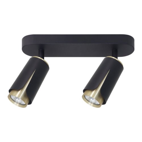 Lampa sufitowa spot LED FLOWER, w kolorze czarnym, glamour, do salonu