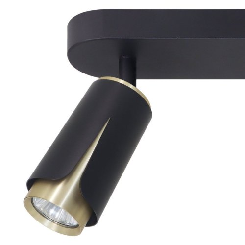 Lampa sufitowa spot LED FLOWER, w kolorze czarnym, glamour, do salonu