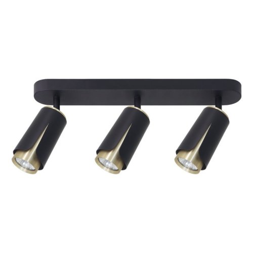 Lampa sufitowa spot LED FLOWER, czarny, nowoczesna, do salonu, kuchni