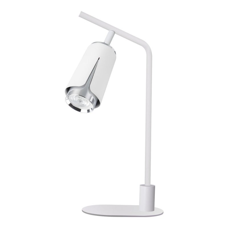 Lampka nocna stołowa LED FLOWER, w kolorze białym, do sypialni i salonu, moc 8W