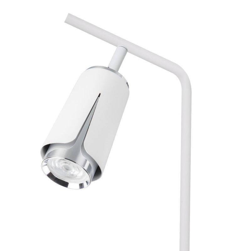Lampka nocna stołowa LED FLOWER, w kolorze białym, do sypialni i salonu, moc 8W