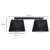Lampa Sufitowa Plafon Diament 2-Płomienna Lampa Sufitowa Plafon Diament 2-Płomienna