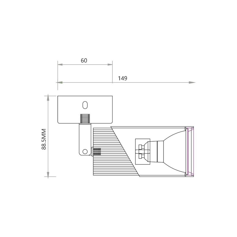 Lampa sufitowa punktowa spot reflektor LED NEO, kolor biały, 8W