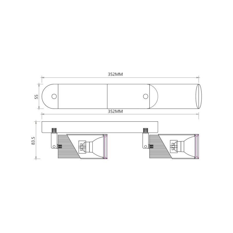 Lampa sufitowa punktowa spot reflektor LED NEO, kolor biały, 8W